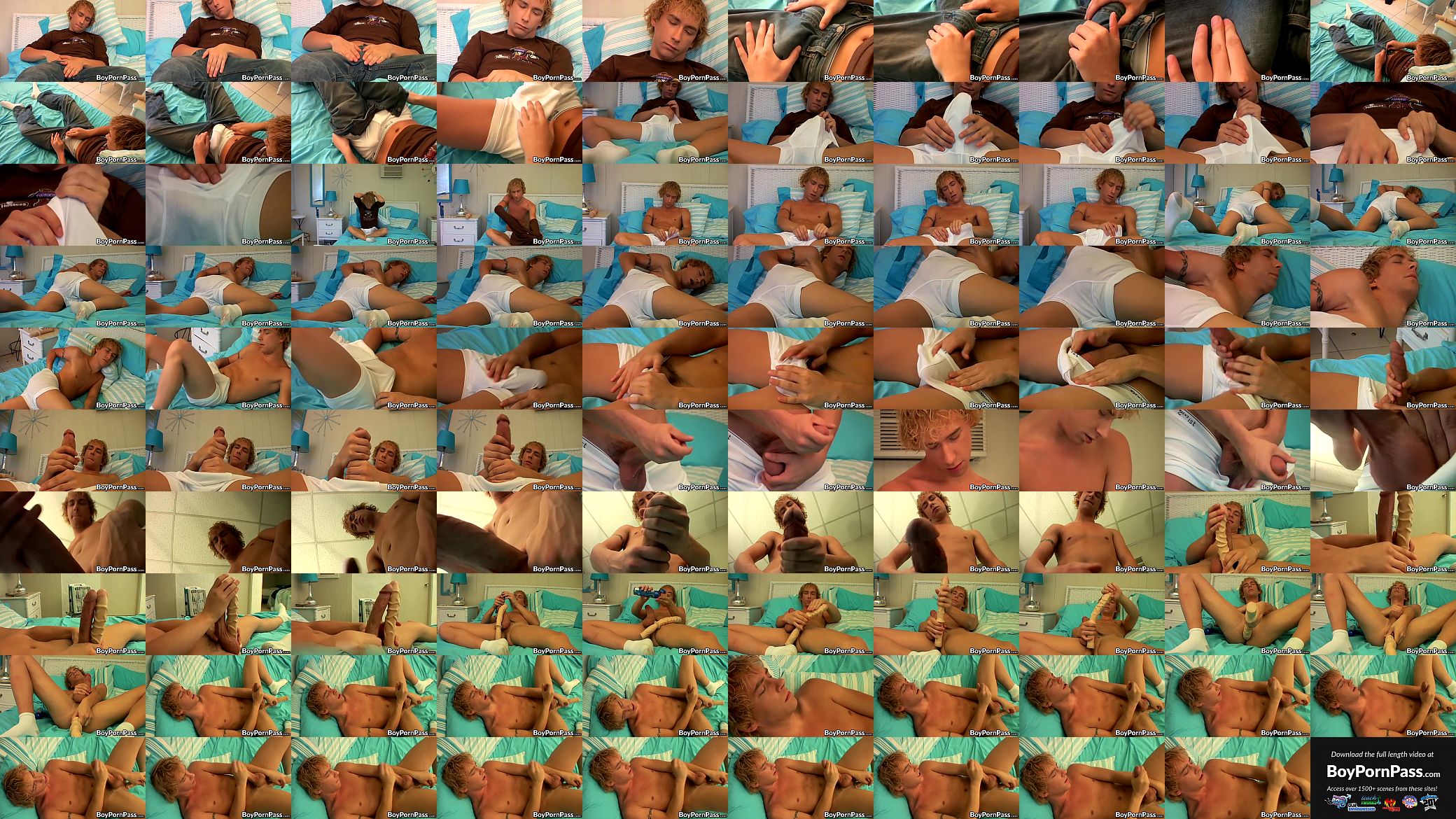 Hung blonde twink Casey Woods pumps his load of jizz out 预览图