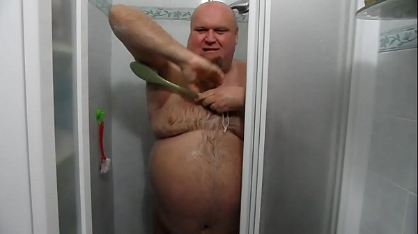 Chubby in shower