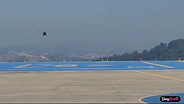 I took the Helicopter pilot after the flight