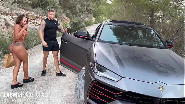 FilouFitt gives me a ride in his Maserati and we get lost in the woods. Real sex fuck in public
