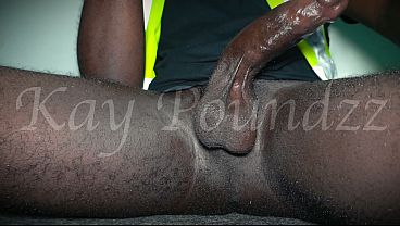 Watch me moan and jerk off in my construction work clothes before I cum. Petite Boss caught me