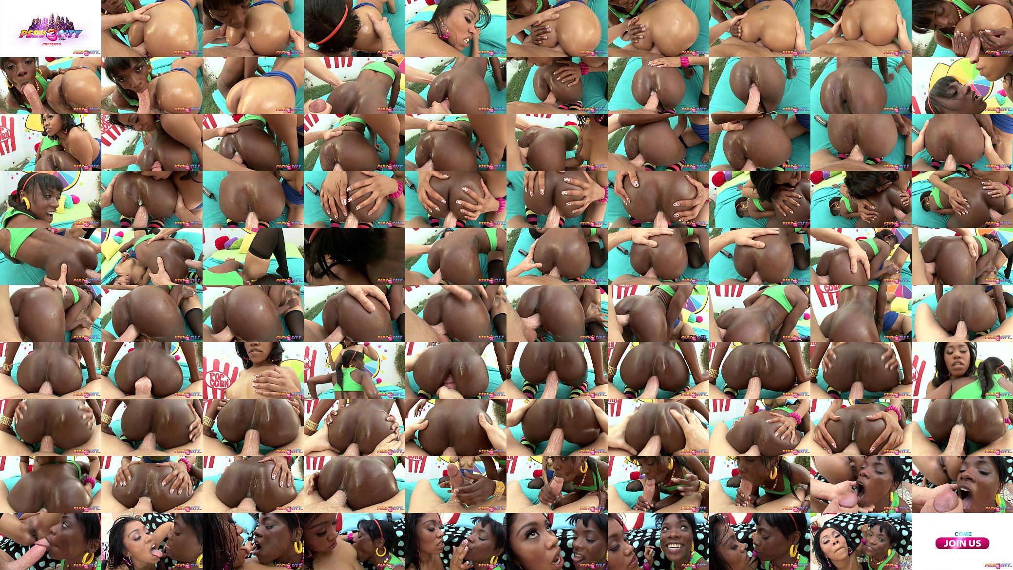 PervCity Ebony Teens Anal Threesome Ana Foxxx and Yasmine De Leon 预览图
