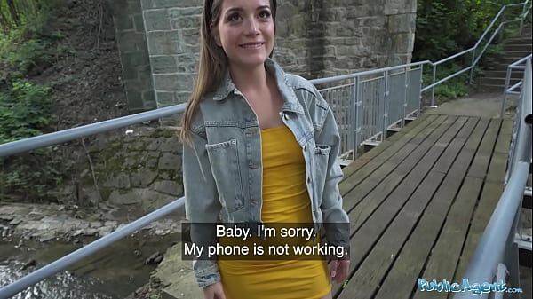 Public Agent She gets fucked deep by a fat cock in public