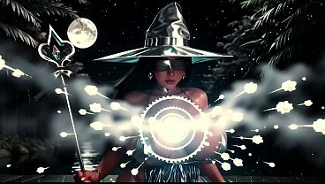 Blindfolded Ice Witch With Huge Tits Gets Fucked Hard In A Moonlit Forest - AI Generated