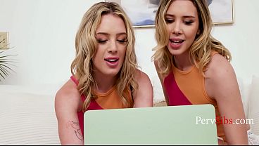 Step Twins Share A Real Cock FTW