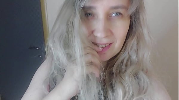 Milf in red masturbates and gets an orgasm and a wet pussy