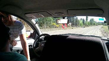 Young stranger masturbates me in my car on the street