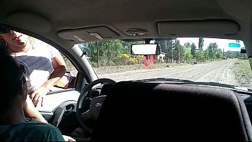Young stranger masturbates me in my car on the street