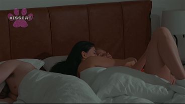 Siblings Watch Porn in Shared Bed! Step Sis Wrong Room After Club - Kisscat & MrCat
