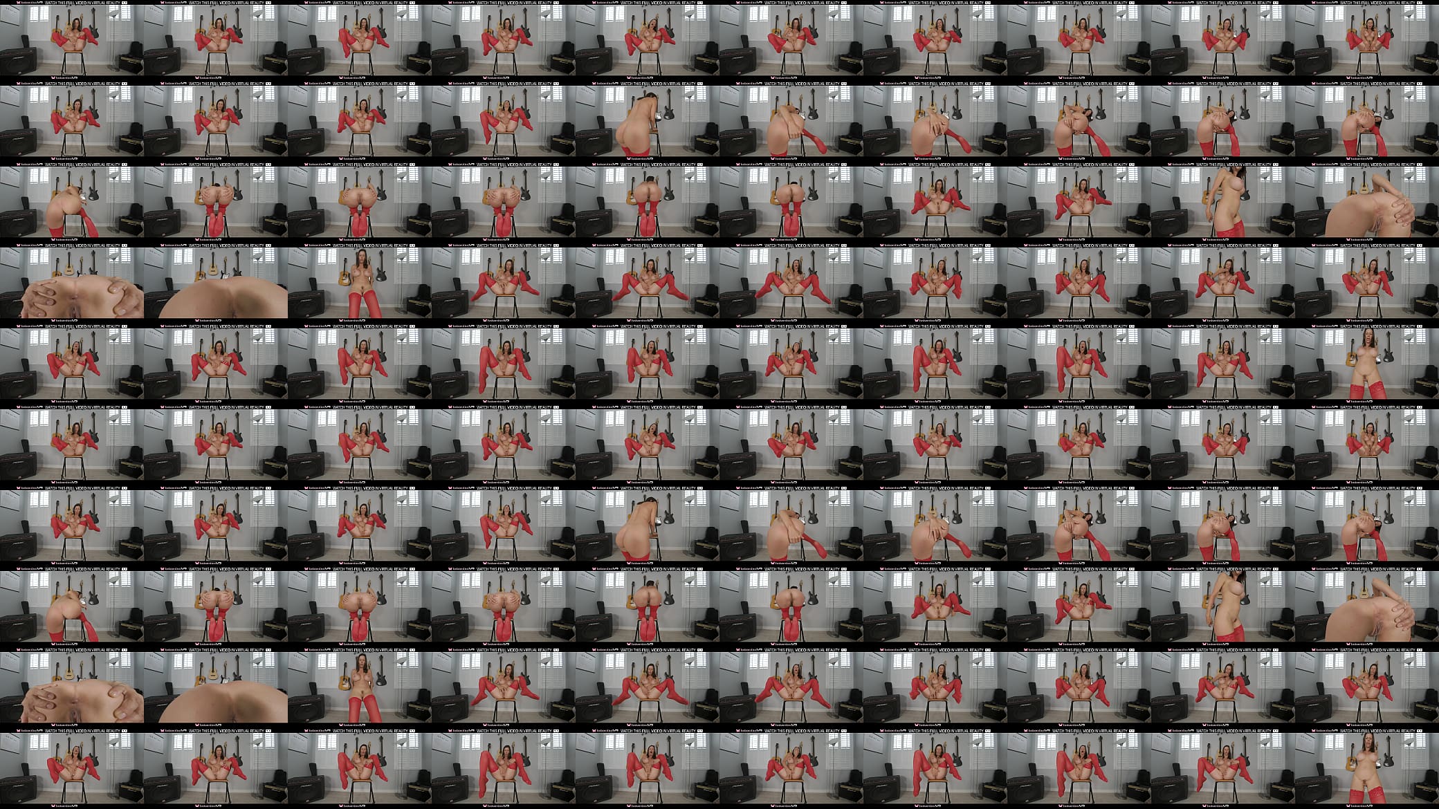 Solo mature with big tits Alexis Fawx masturbates on a chair in VR. 预览图