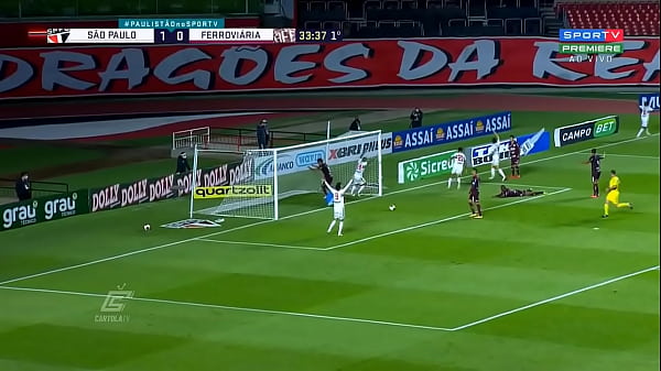 Passe pornográfico de Martín Benítez e pablo não desperdiça enfia a bola com tudo e passa o ferro na ferroviária