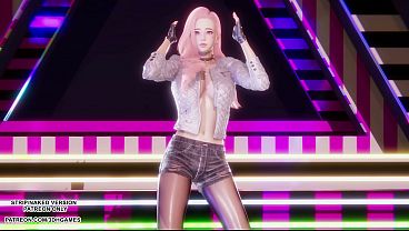 Download Video - &lbrack;MMD&rsqb; Blackpink - Whistle Ahri Akali Seraphine Sexy Kpop Dance League of Legends Hentai Uncensored 4K 60FPS