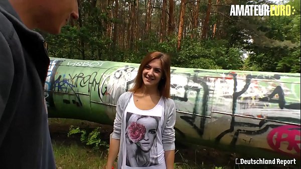 AMATEUR EURO - #Lullu Gun #Jason Steel - German Teen Babe Fucks On The Forest With A Very Persuasive Guy