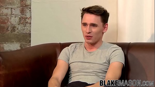 Cute homosexual jock wastes no time stripping a...