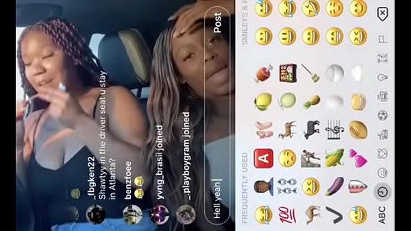 Tricked Ebony into showing her pretty ass feet on IG live