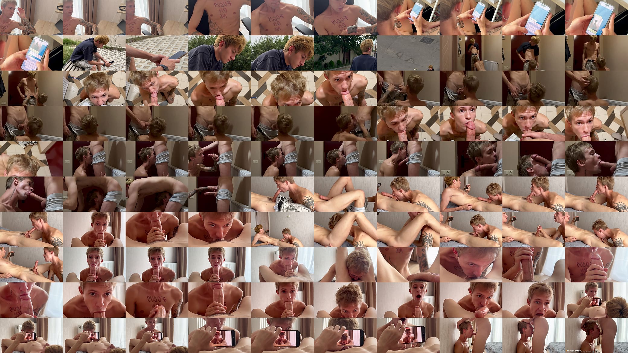 #46 Part 1 Twink waits on his knees for a guy with a big dick, blowjob, anal, and cum 预览图