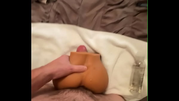 Mac Brampton fucks and busts on sex toy