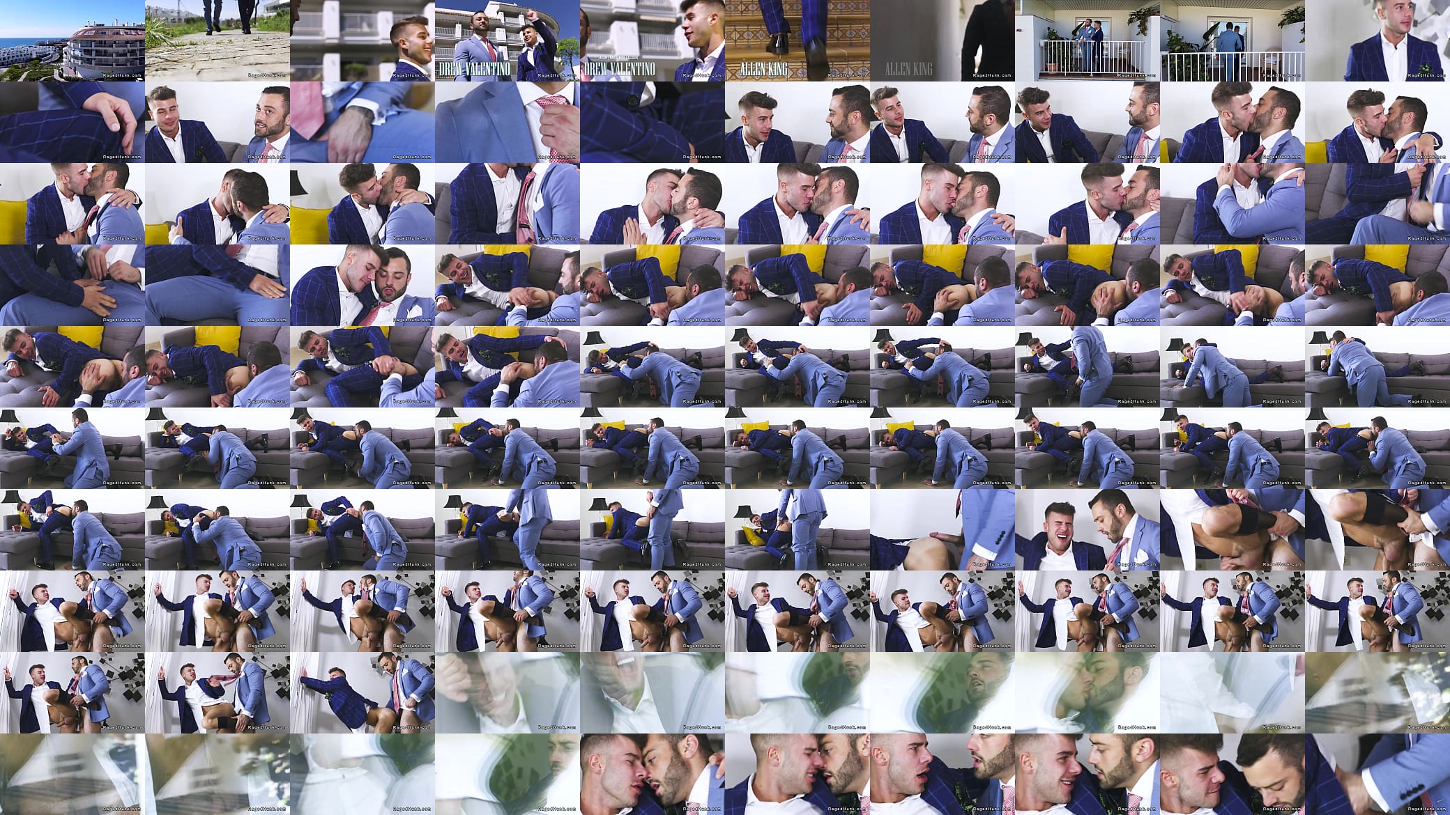 Gays in suits rimming and anal fucking on the sofa 预览图