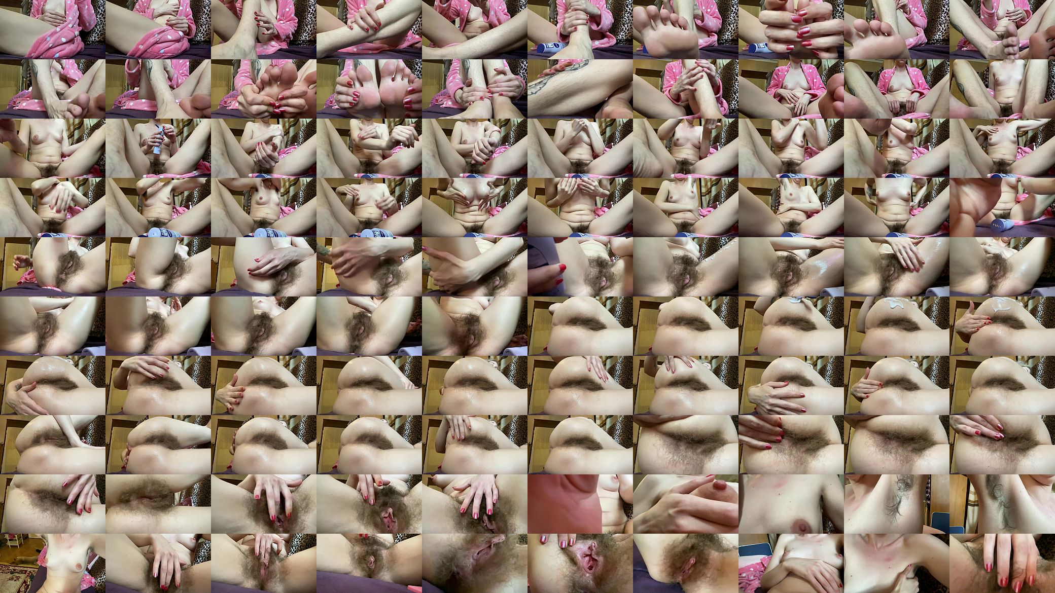Natural Hairy Girl body lotion session . Hairy pussy , hairy ass , hairy legs and hairy armpits by cutieblonde 预览图