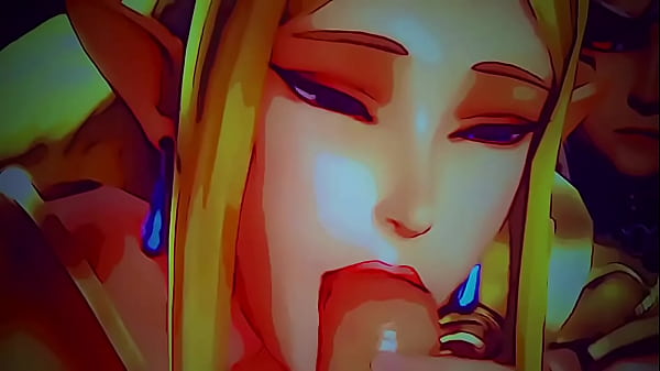 Two princesses take in the mouth