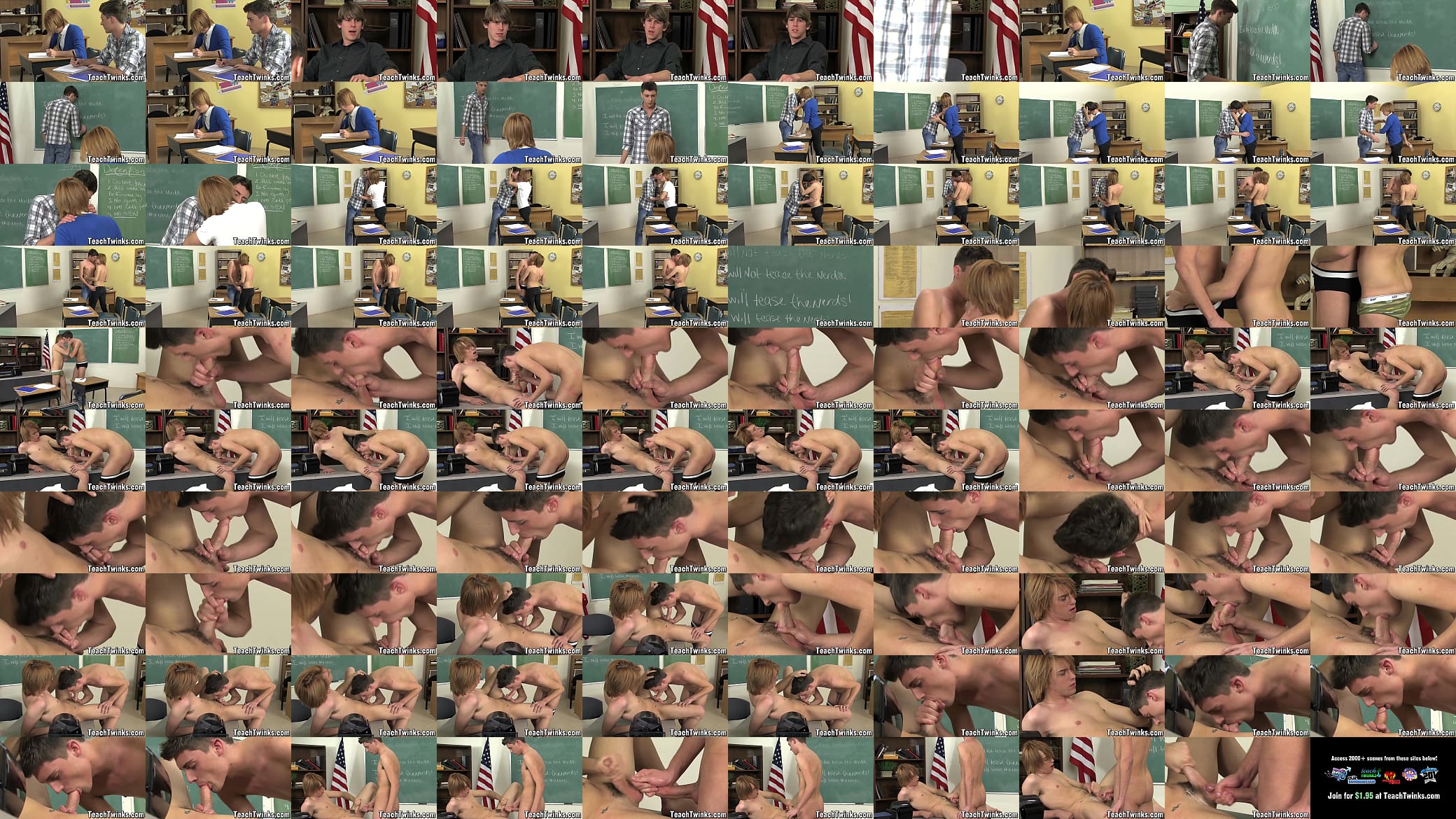 Blond Atlanta Grey cums while Maddox Johnson sucks his cock 预览图