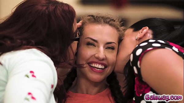 Download Video - Natasha Nice and her wife Sheena Ryder fucks teen Spencer Bradley to make her feel at Home