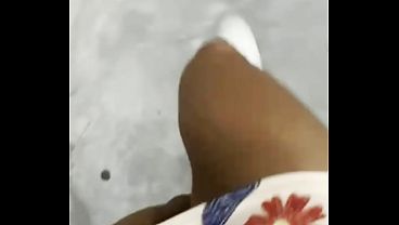 I Cum on a Horny Girl with a Ponytail in front of a Mirror