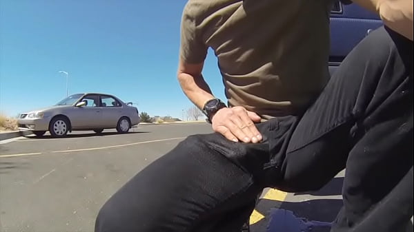 Download Video - Wetting black pants in public
