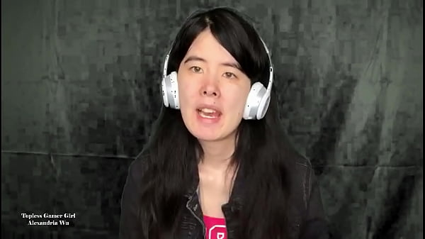 Topless Asian Gamer Girl