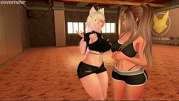 Horny Gym Girls Have Sweaty Lesbian Sex After Naked Workout