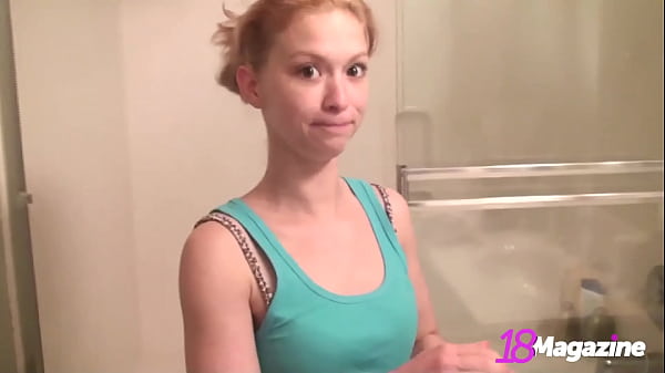 Blonde Petite Emi Clear Shaves Her Legs And Her Little Pussy