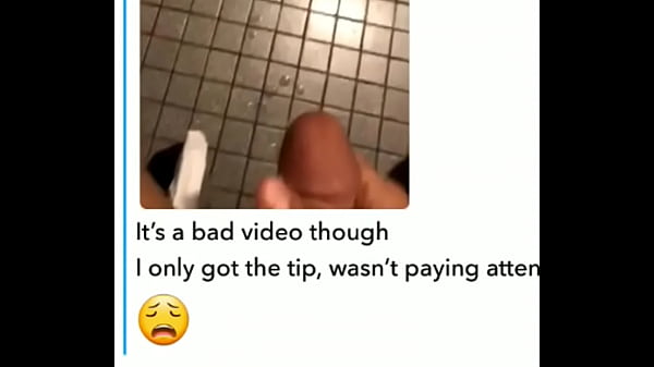 Stroking dick at work in bathroom on s.