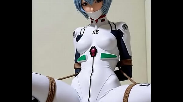 Rei Ayanami tied by rope