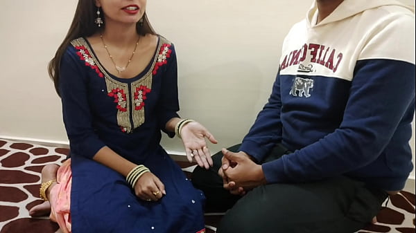 Hot stepsister teaches stepbrother sex in Hindi audio