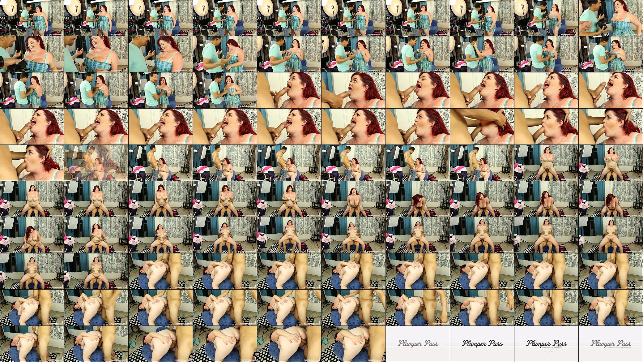 Redhead BBW Model Trinety G Fucks Horny Stud Photographer 预览图