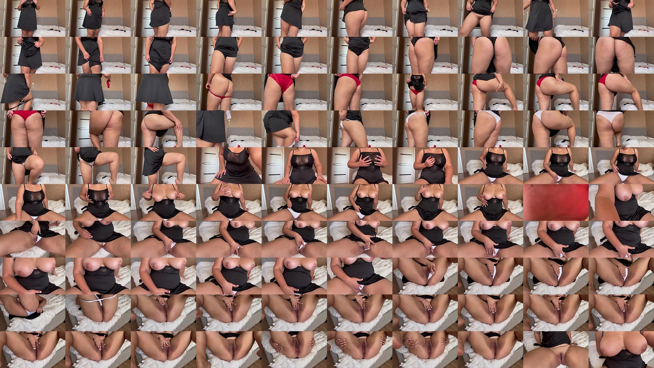 The Turkish stepmother, trying on panties, got very excited and caressed her wet pussy 预览图