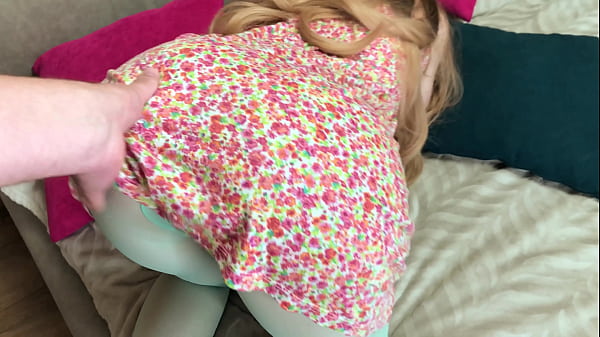 Download Video - Brazenly Fucked Stepmom in Blue Pantyhose while she was Stuck in the Bed - Russian Amateur with Conversation