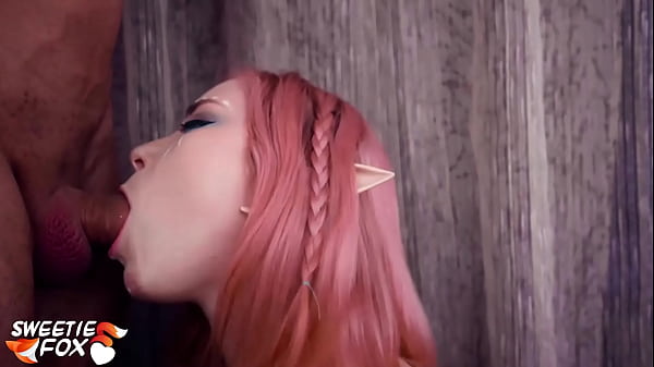 Elf Passionate Blowjob Big Dick Lover Closeup - Pov