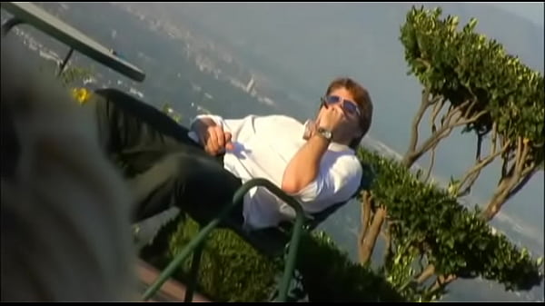 Slut babe is trying to excite and fuck the owner of a villa in California