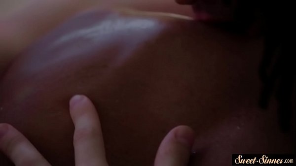 Cute ebony stepdaughter gets doggystyled