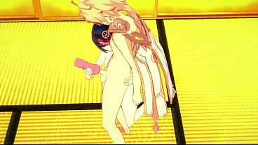 Genshin Impact Hentai - Sara Play with sex toy and is fucked by Aether - Japanese Asian Manga anime game porn