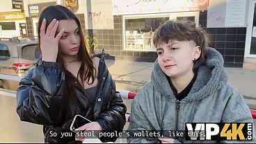 VIP4K. A Femboy Sold her Girlfriend's Juicy Pussy for Money