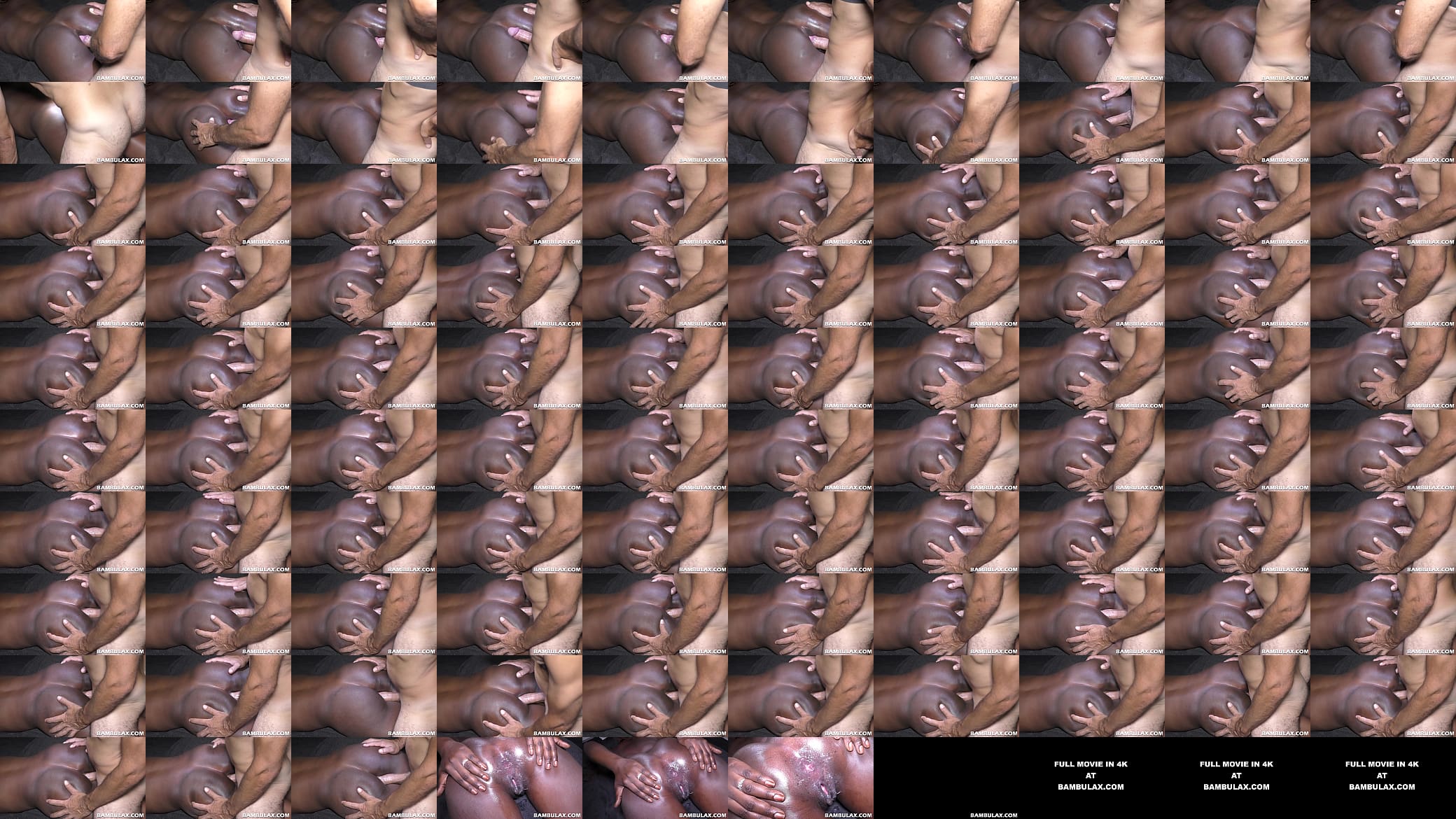 Big white cock pounds ebony butthole and cums inside 预览图