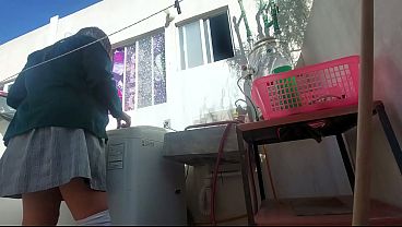 Mexican student stays home, unexpected visit from a distant relative