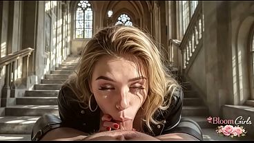 I fucked the tight pussy and ass of a new 18-year-old student at our academy. She moans like a real slut![AI]