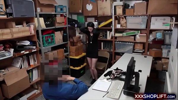 After caught her stealing the officer fucks a teen chick