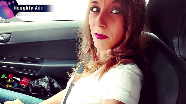 Sloppy blowjob in car with cum in mouth by Naughty Adeline - TRAILER