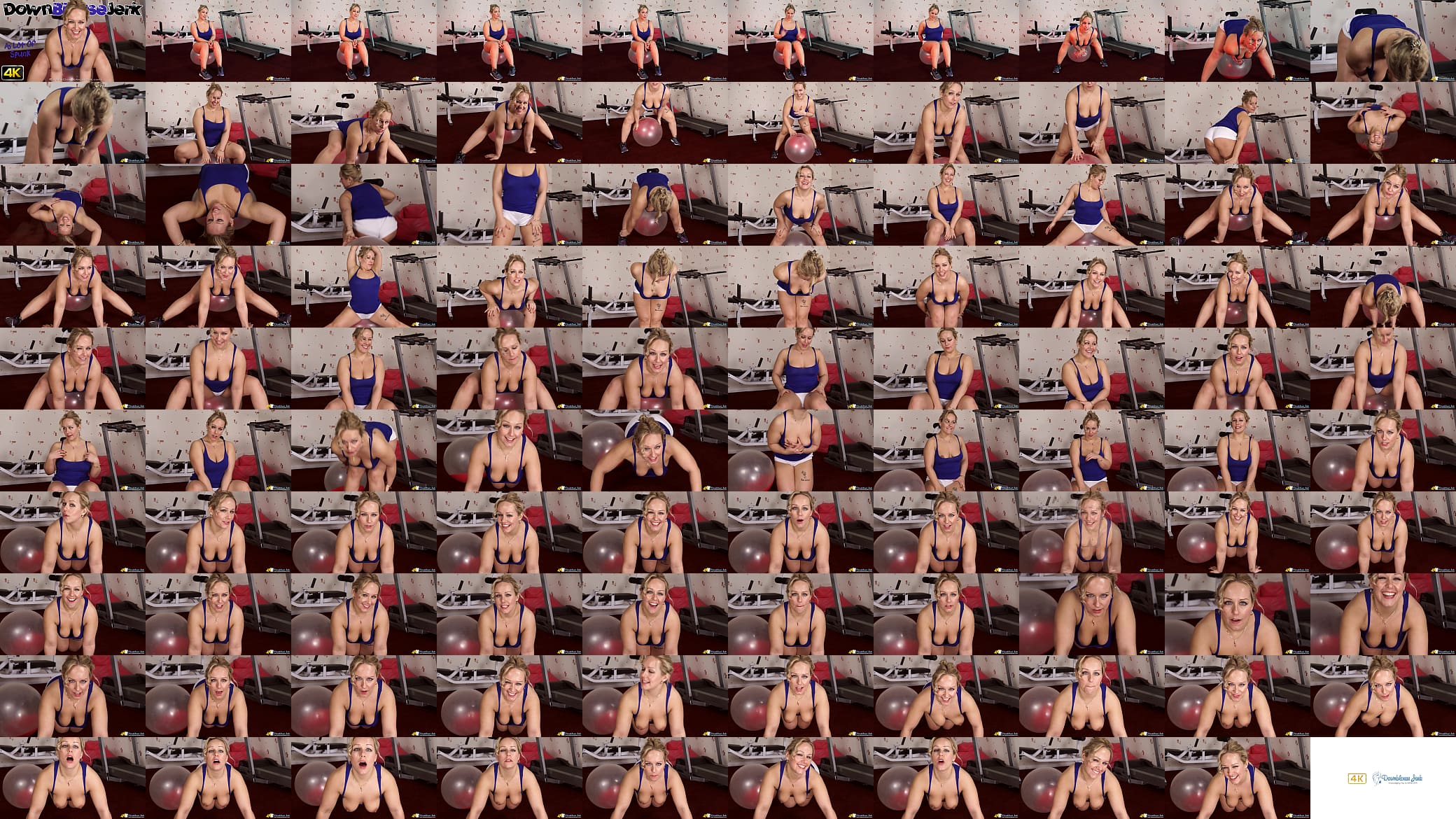 British Babe&#039;s Boobs Keep Falling Out Of Her Top At The Gym Then Encourages You To WANK Over Her 预览图