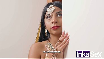 INKA SEX - Chudai - Young Hindu stepdaughter with big tits is deflowered by her stepfather as a sexual ritual.