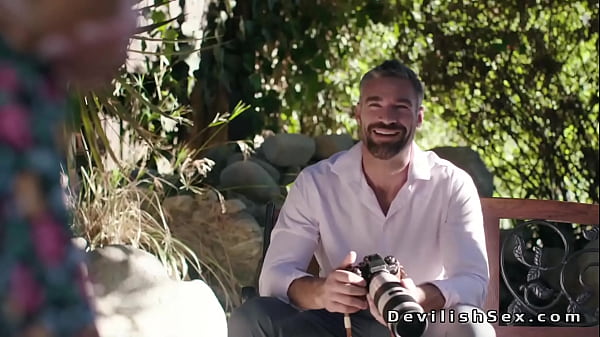 Nature photographer hard fucks brunette teen